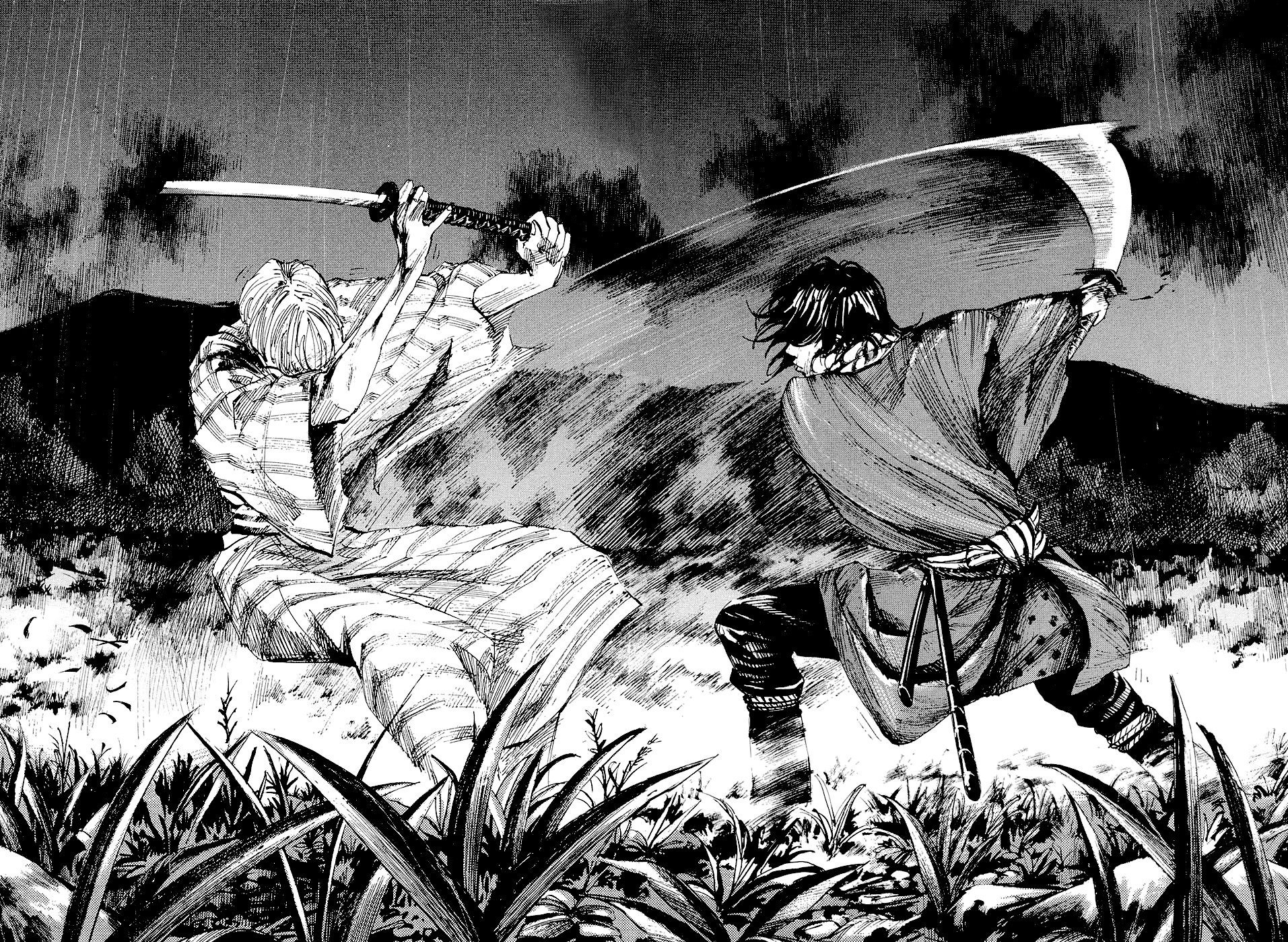 Самураи в бою Манга
